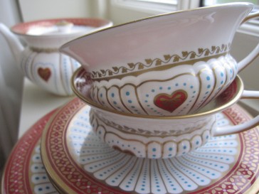 Beautiful Queen of Hearts wedgwood china tea cups