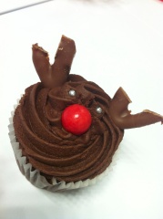 Christmas Afternoon Tea with Reindeer Cup Cakes